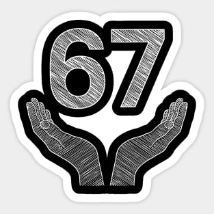 Funny-Six-Seven-6-7-Meme-Gen-Alpha-Slang Sticker